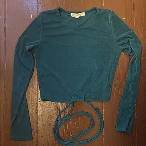 Lola Grace Teal Long Sleeve Top